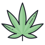 cannabis leaf favicon of 420.mt