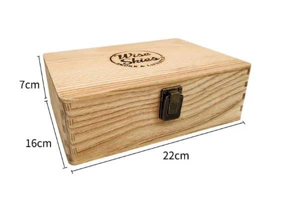 wooden rolling box
