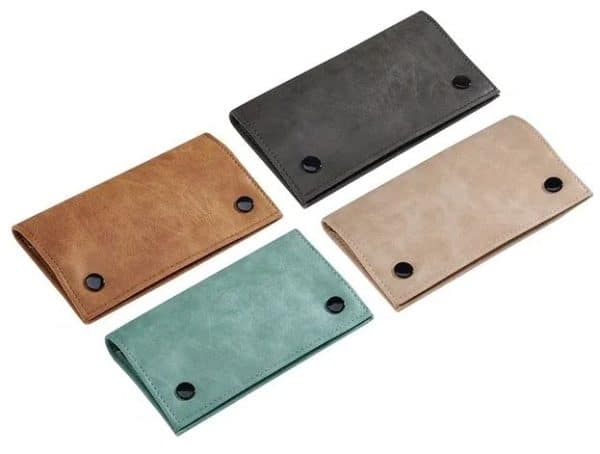 synthetic leather tobacco pouch