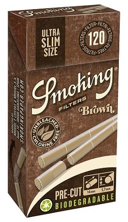 Smoking Filter Tips Precut Ultra Slim Brown