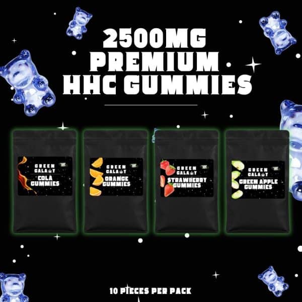 2500MG PREMIUM HHC GUMMIES Green Galaxy HHC Gummies